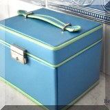 D116. Blue and green cosmetics box.